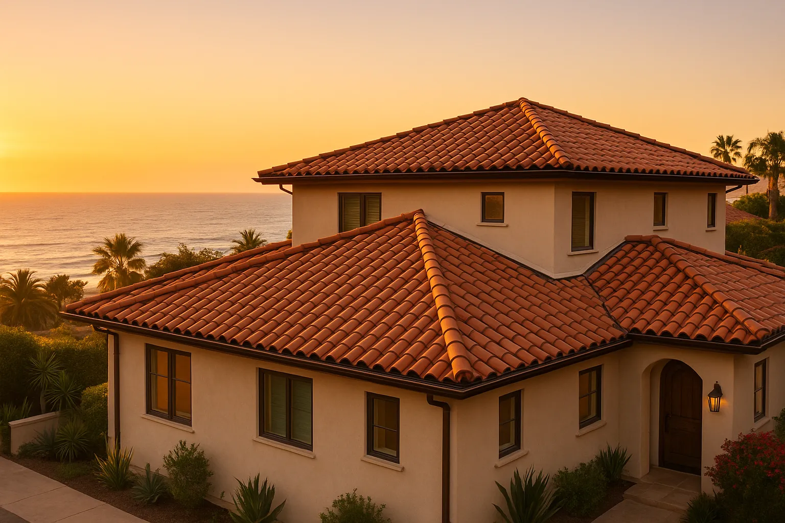 Modern roof conversion project with fire-resistant shingles in Pasadena, California.