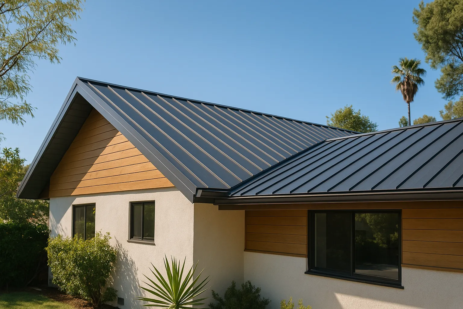 Locally licensed contractor reviewing roofing estimates with a homeowner in Hollywood Hills, Los Angeles.