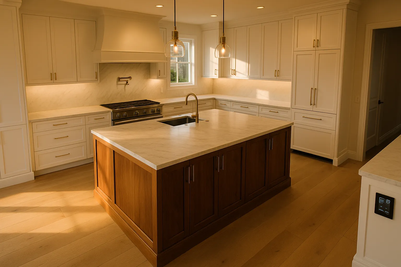 Full gut renovation with custom cabinets and high-end finishes in Belmont Shore, Long Beach, California