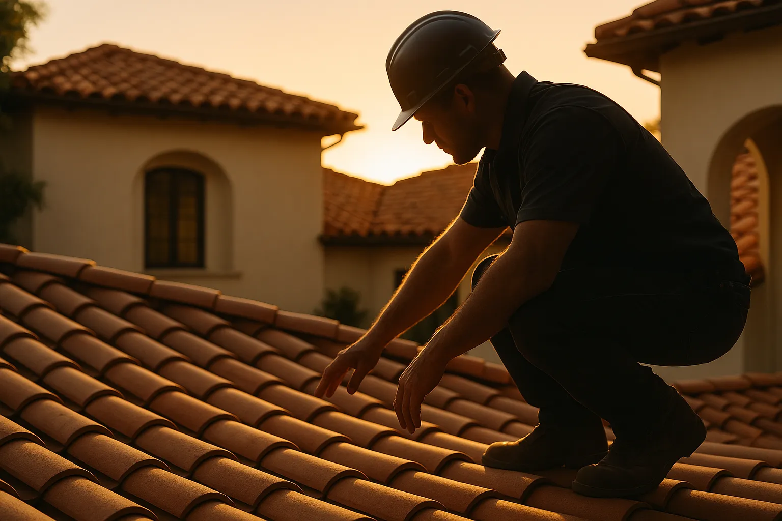 Detailed flashing work on a residential roof in Los Angeles, California